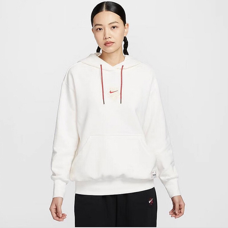 NIKE耐克女子AS W NSW OS PO HD针织连帽卫衣HV8461-133
