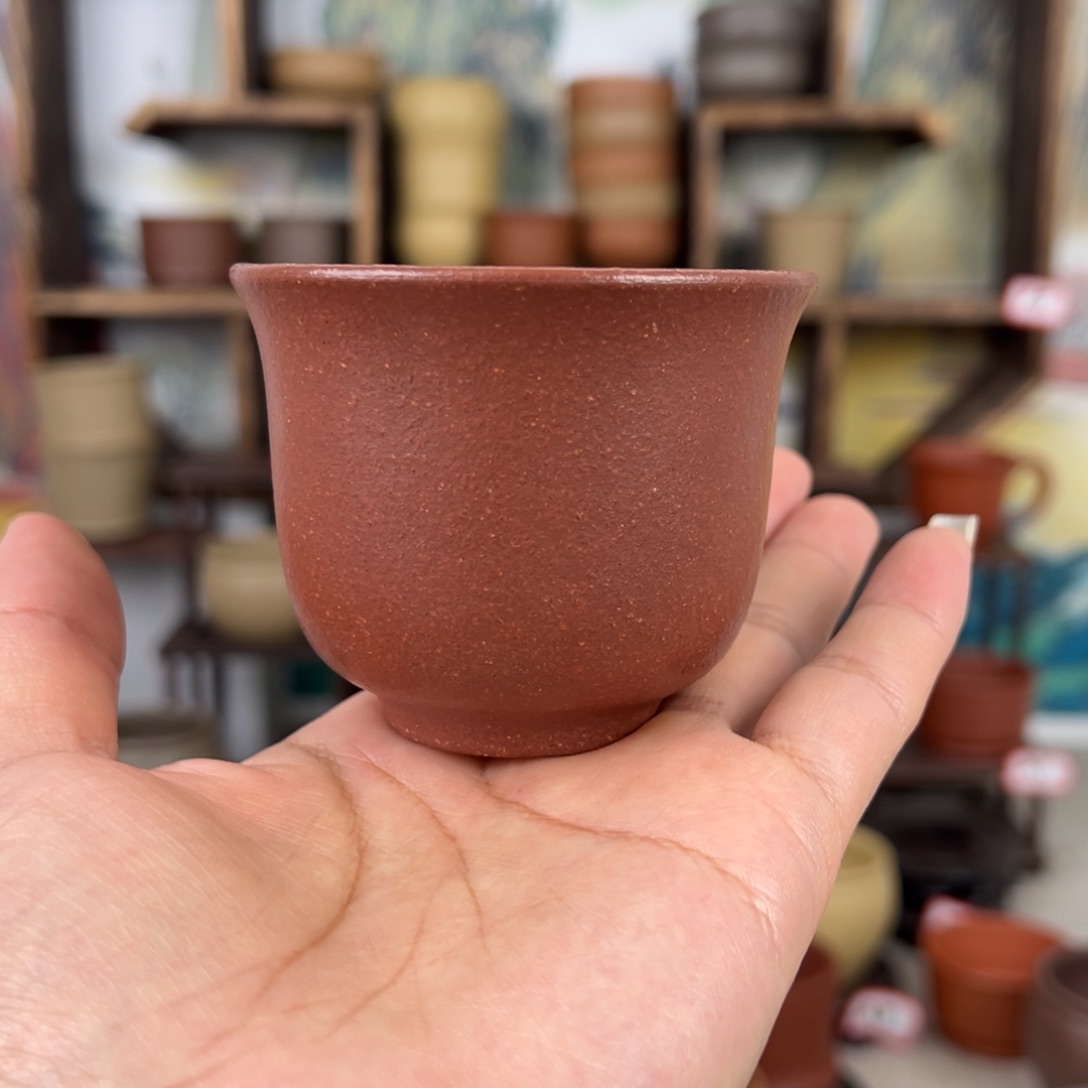 紫砂茶杯拙器甄选，纯原本矿。