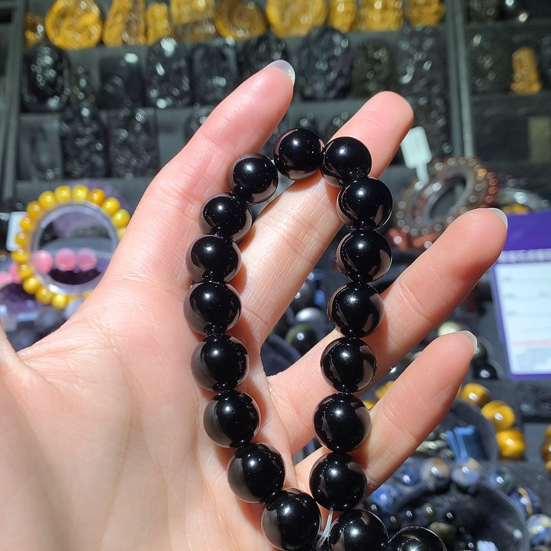 黑曜岩手链未镶嵌水****y
