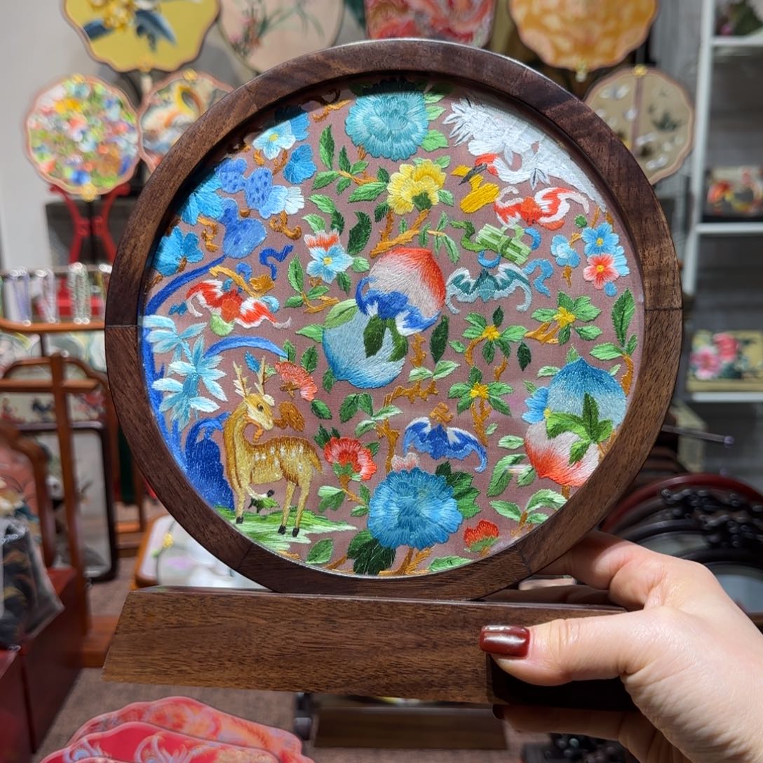 刺绣小**学纯手工苏绣双面绣