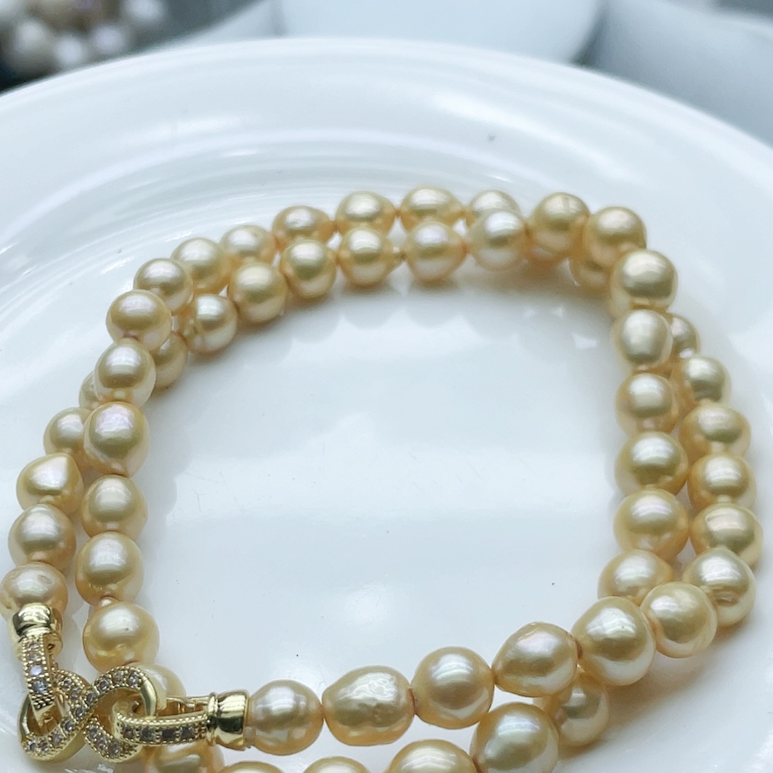 淡水珍珠颈饰钛钢