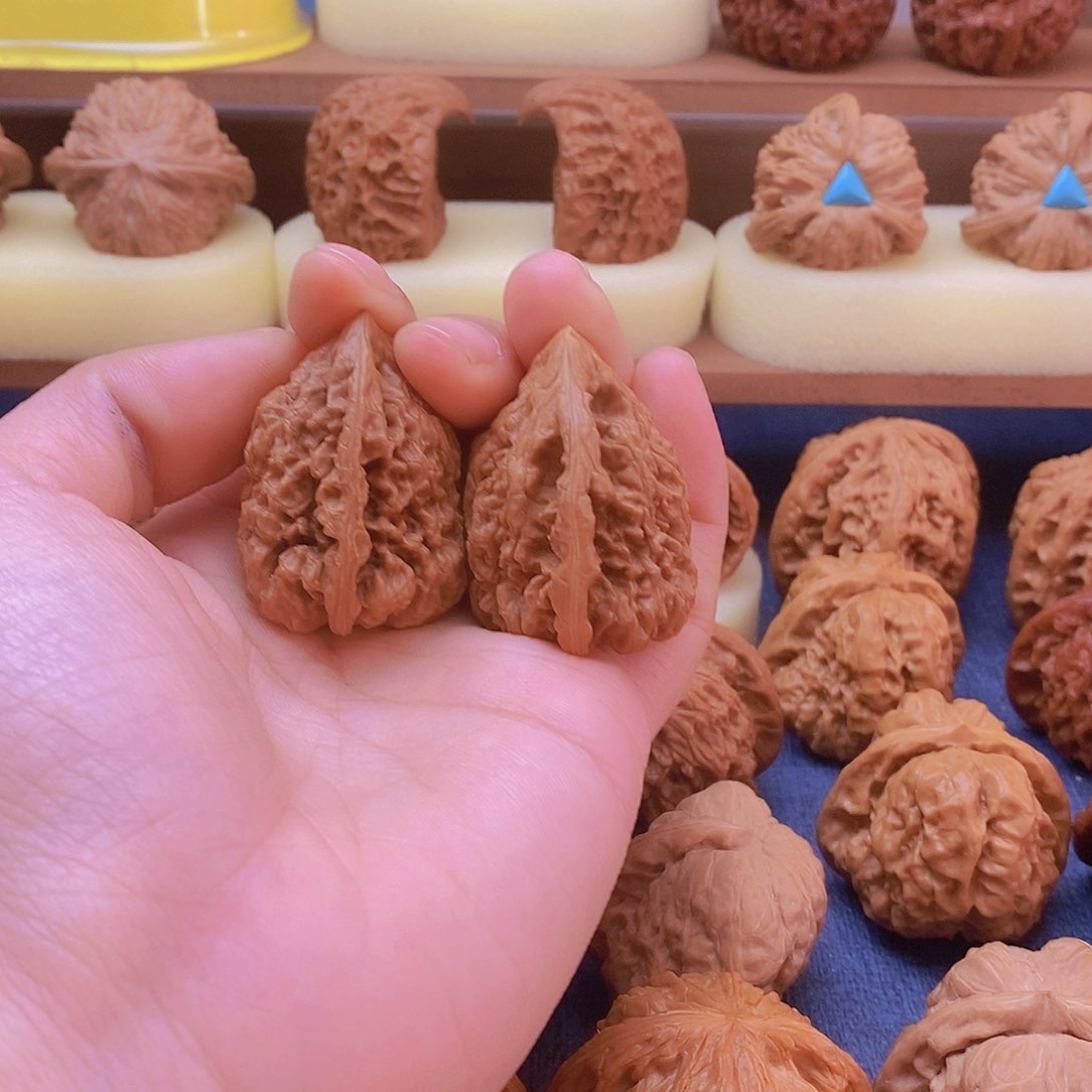 文玩核桃把件一帆风顺官帽