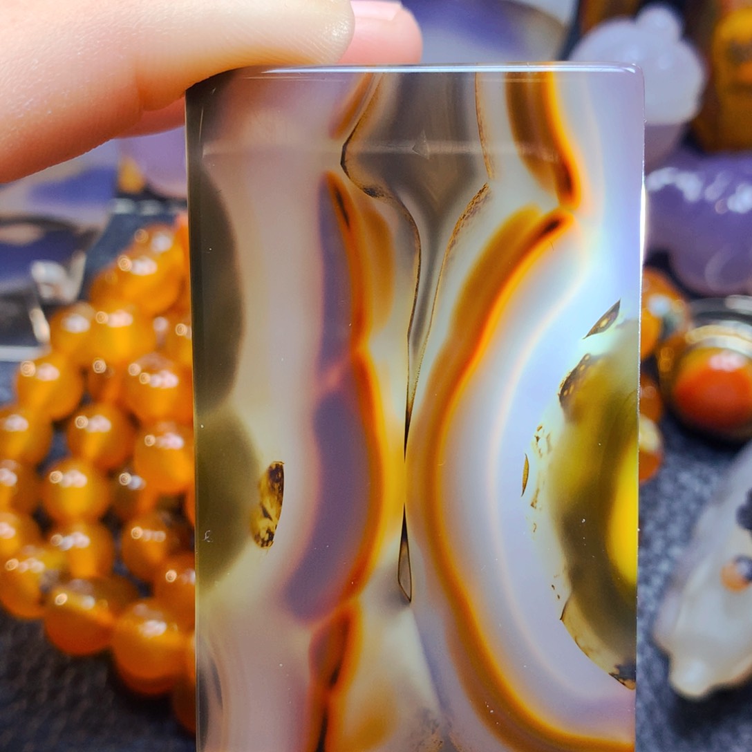 玛瑙/玉髓吊坠5未镶嵌泥*