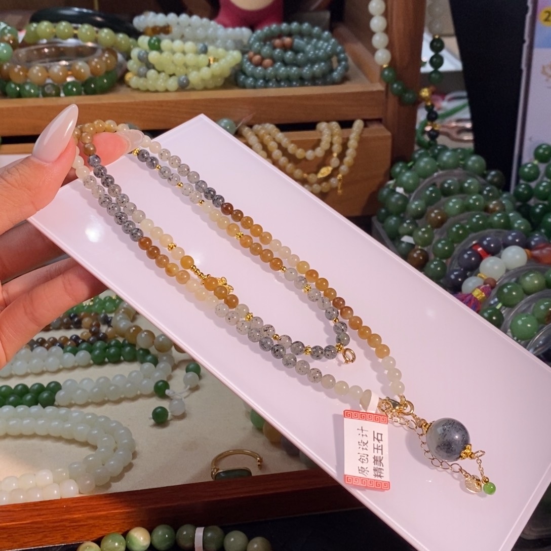 和田玉未镶嵌手链