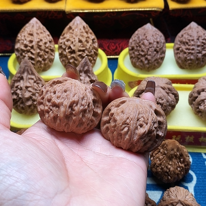 吊坠桃核41精品红皮磨盘