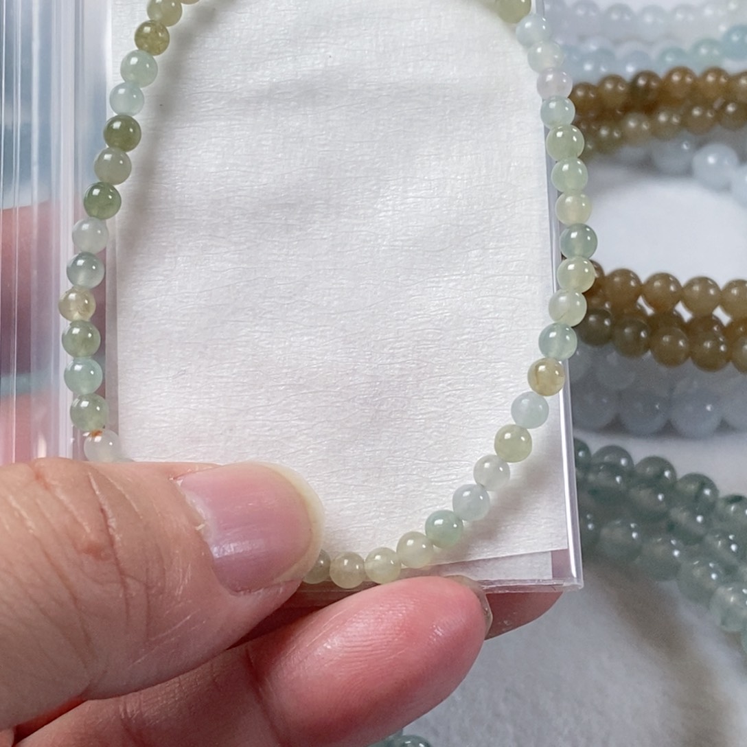 定制翡翠未镶嵌翡翠定制手链