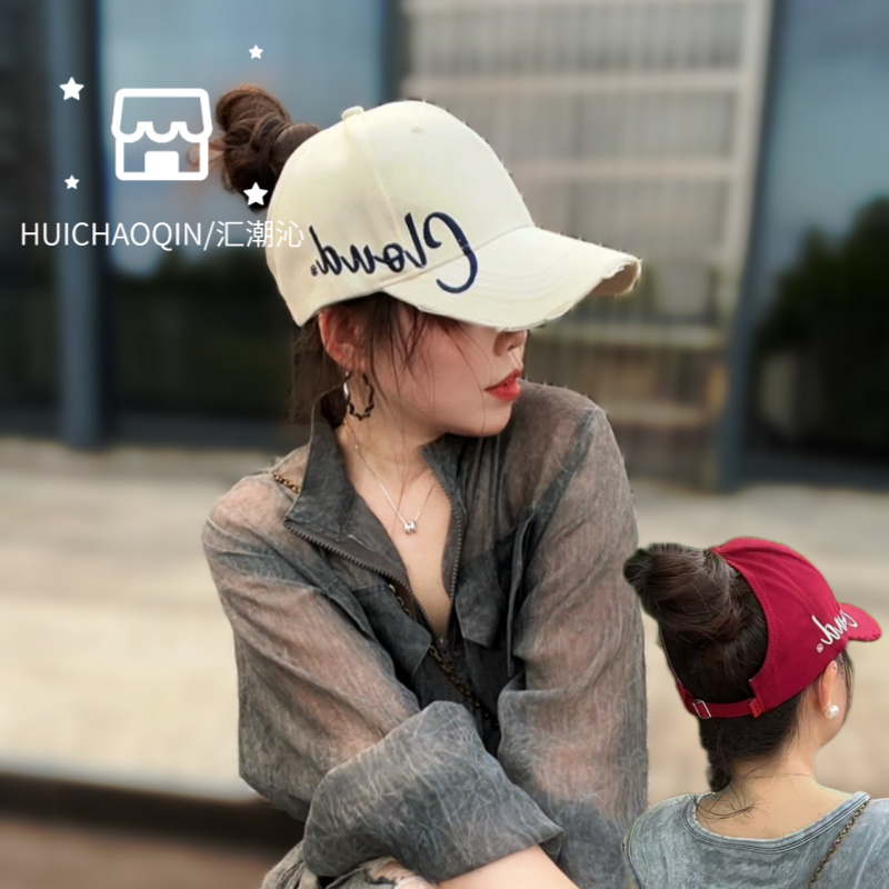 A33 帽子女款2025新款夏季空顶跑步鸭舌帽棒球帽显脸小遮阳防晒