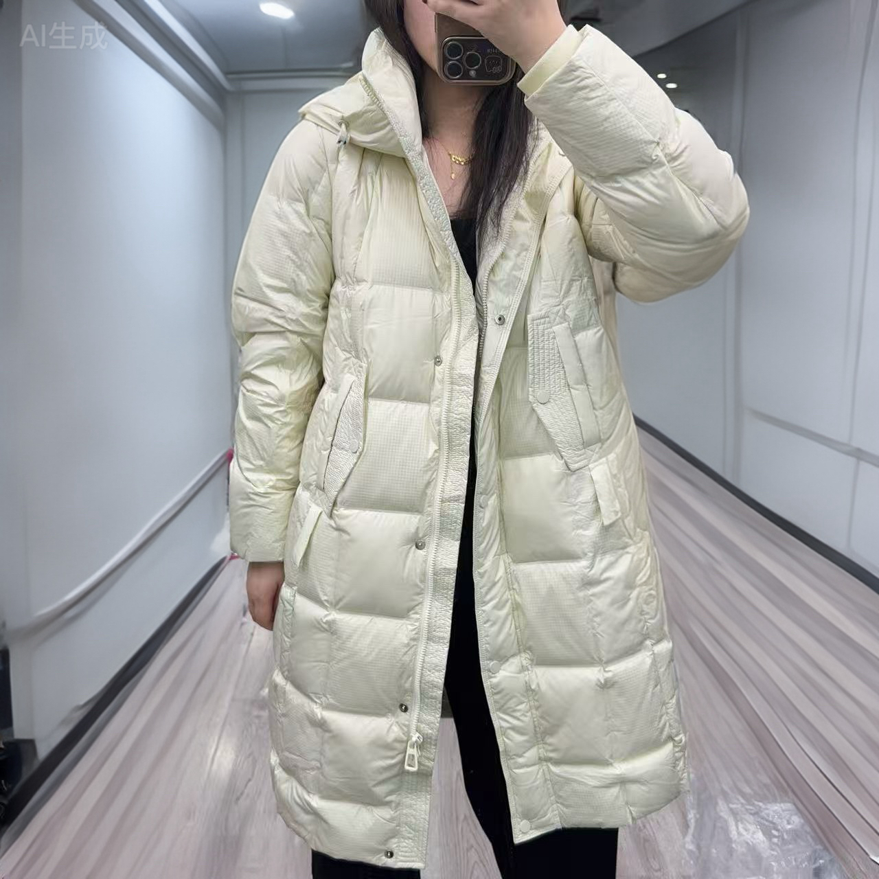 衣凡8868长款女装保暖冬季宽松型百搭中长款羽服