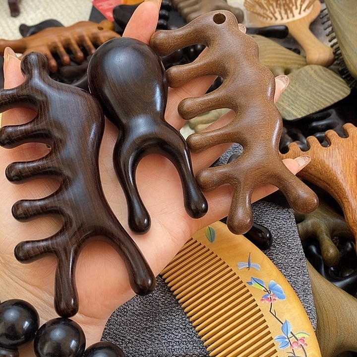 软***的紫光檀白鲟➕青蛙黑金丝耙子