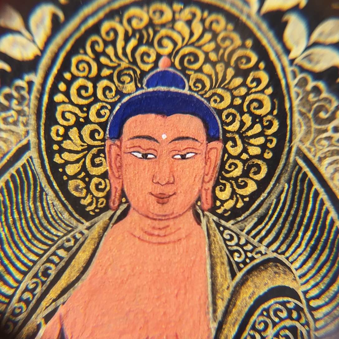 吊坠青海热贡手绘阿米