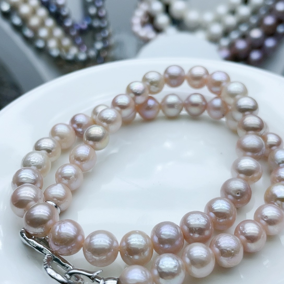 淡水珍珠颈饰钛钢