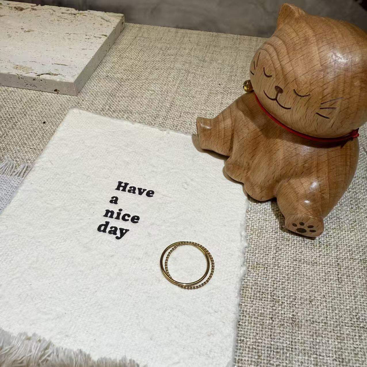 钛钢戒指 双圈素圈戒指 风格百搭