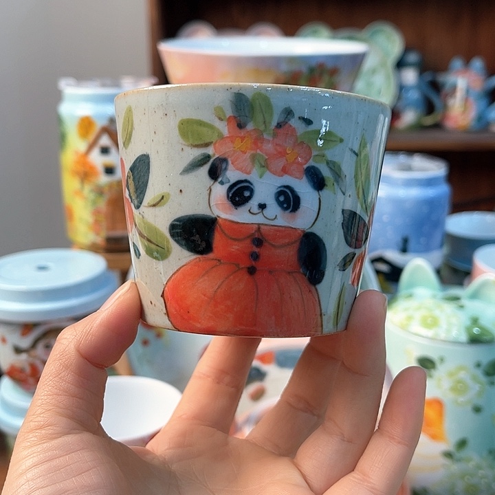 陶景德镇釉下手绘陶瓷 