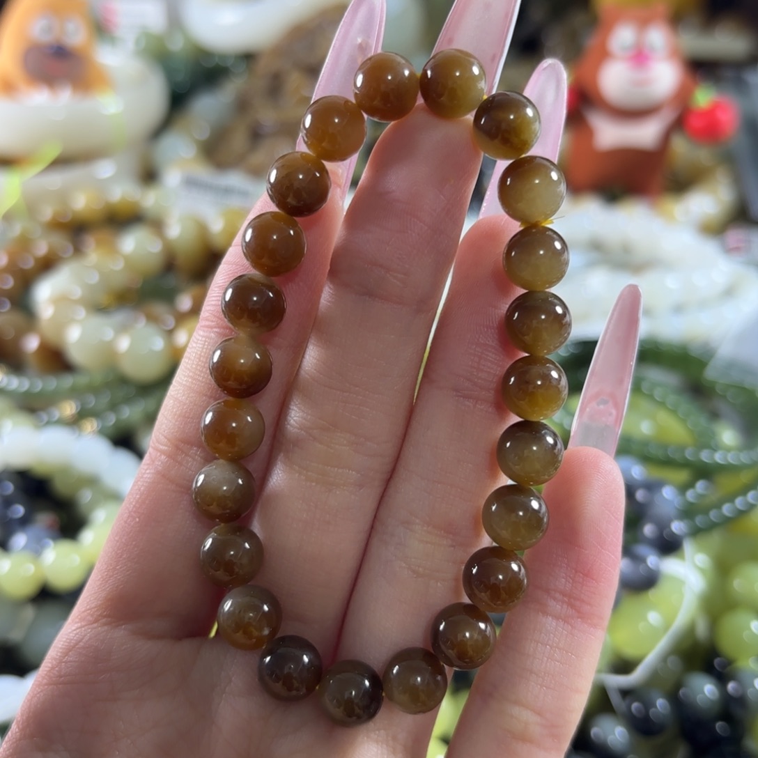 和田玉未镶嵌手链435