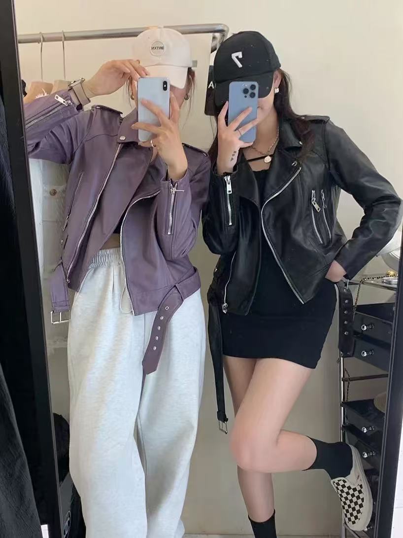 春装韩版高级感休闲机车夹克上衣