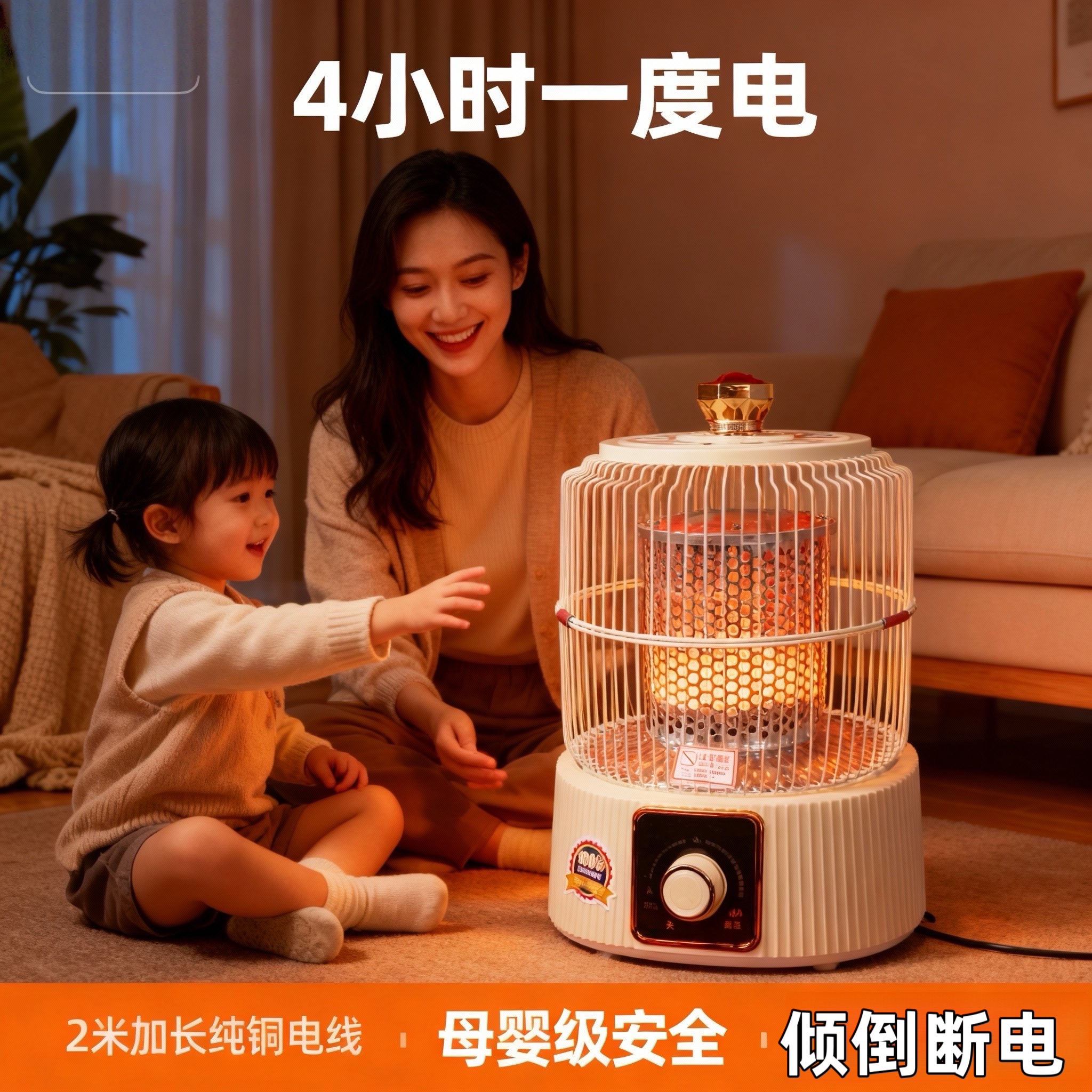 桌下取暖器鸟笼烤火炉速热电暖炉电烤炉节能取暖暖脚宿舍省电烤炉