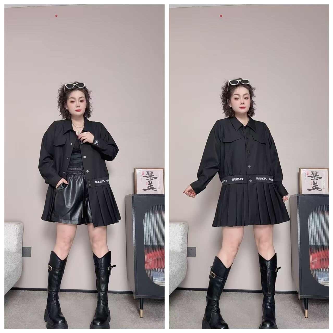 欧货【字母压褶外套】UP 381【No退换】