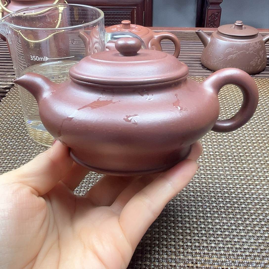 紫砂茶壶220cc紫砂壶紫泥