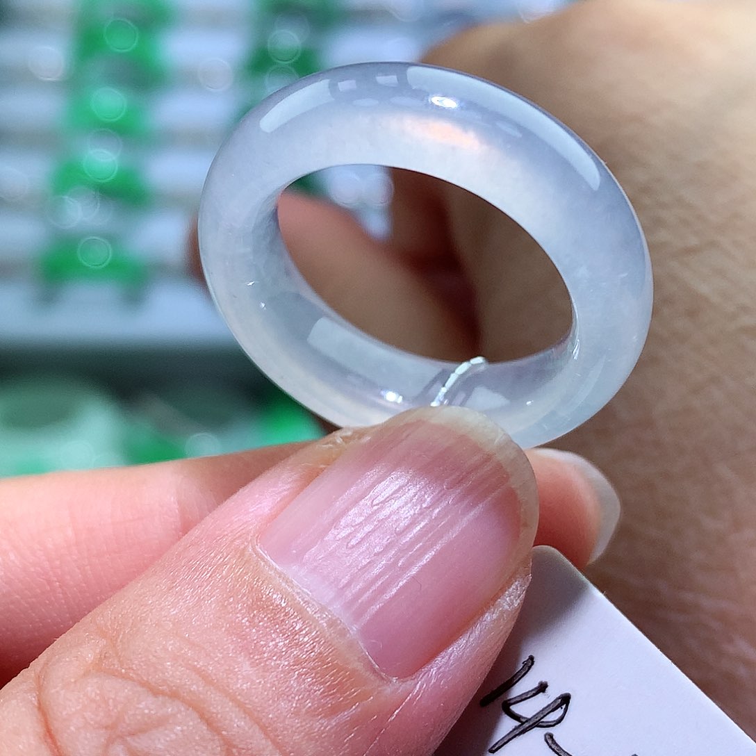 翡翠戒指未镶嵌14-15号