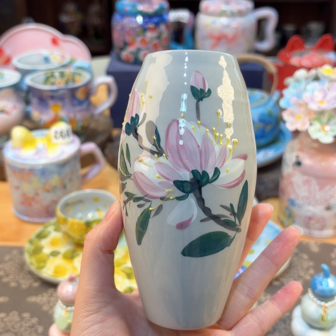 景德镇手绘高温釉下彩陶瓷茶具