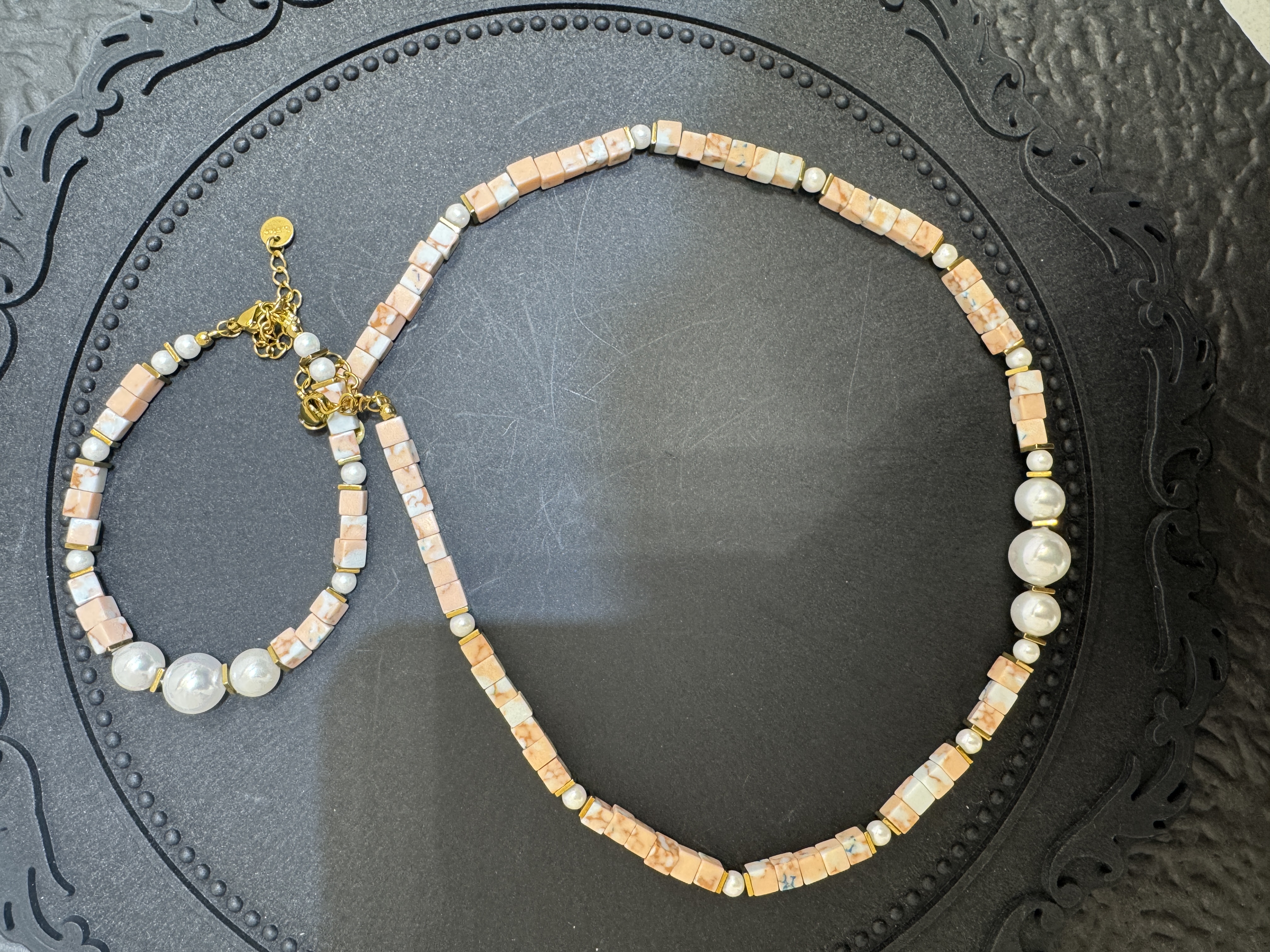 钛钢项链 钛钢项链 LARVINA纯手工原创两件套