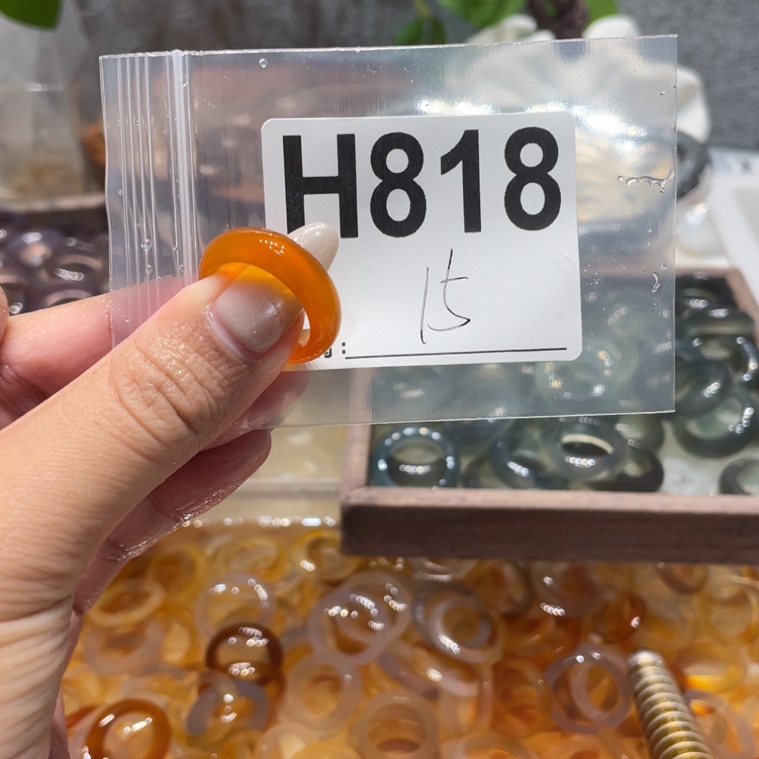 玛瑙/玉髓未镶嵌戒指818