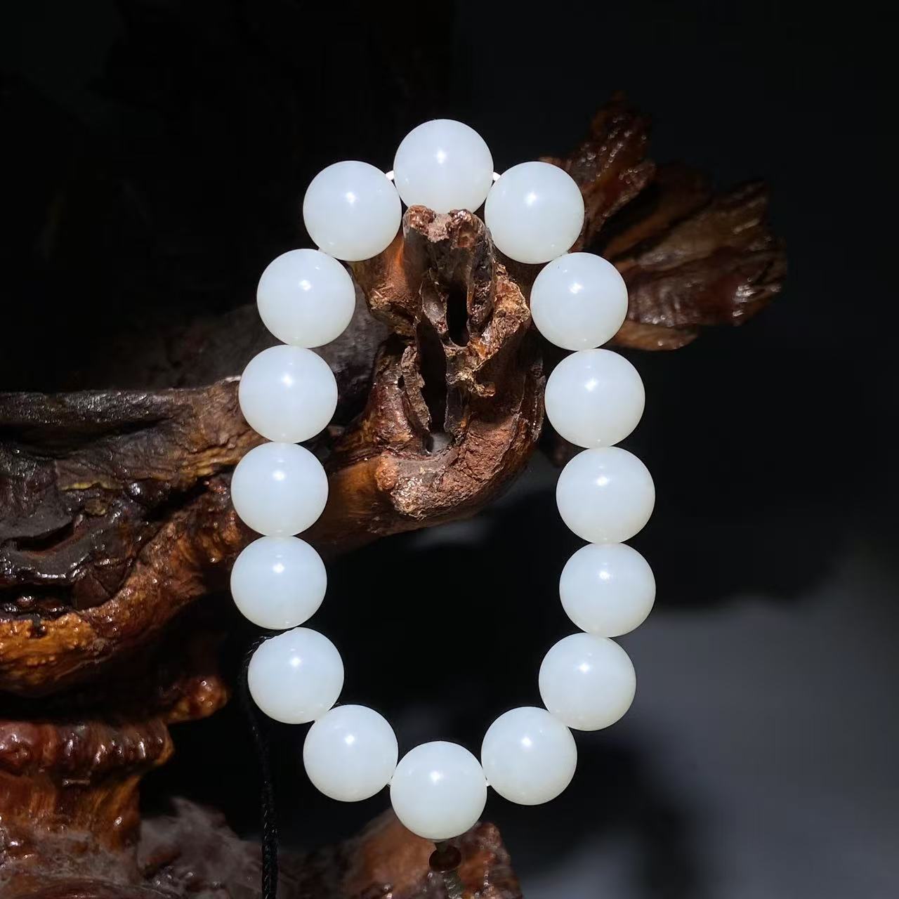 【当代】-和田玉手串2507090097