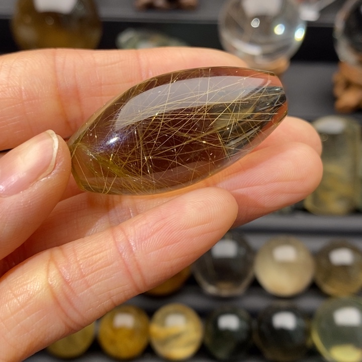 水晶水晶桶珠未镶嵌掉***牙