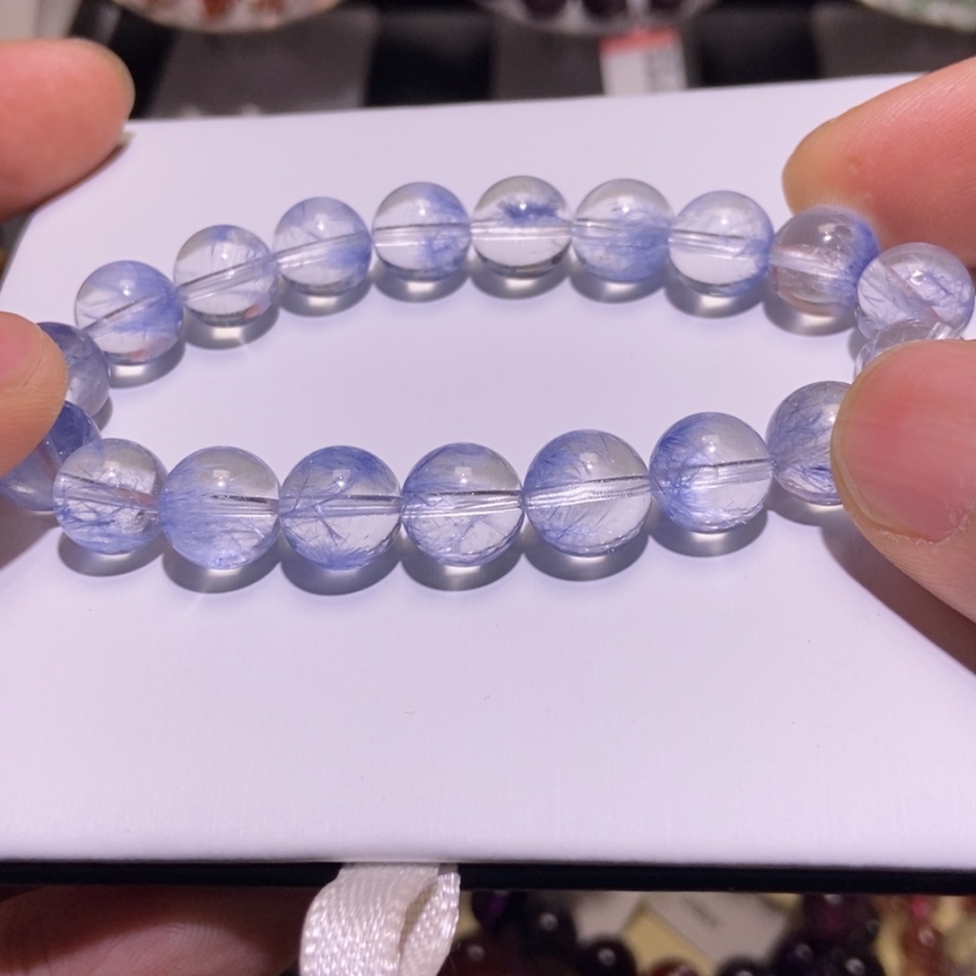 水晶手串未镶嵌蓝发