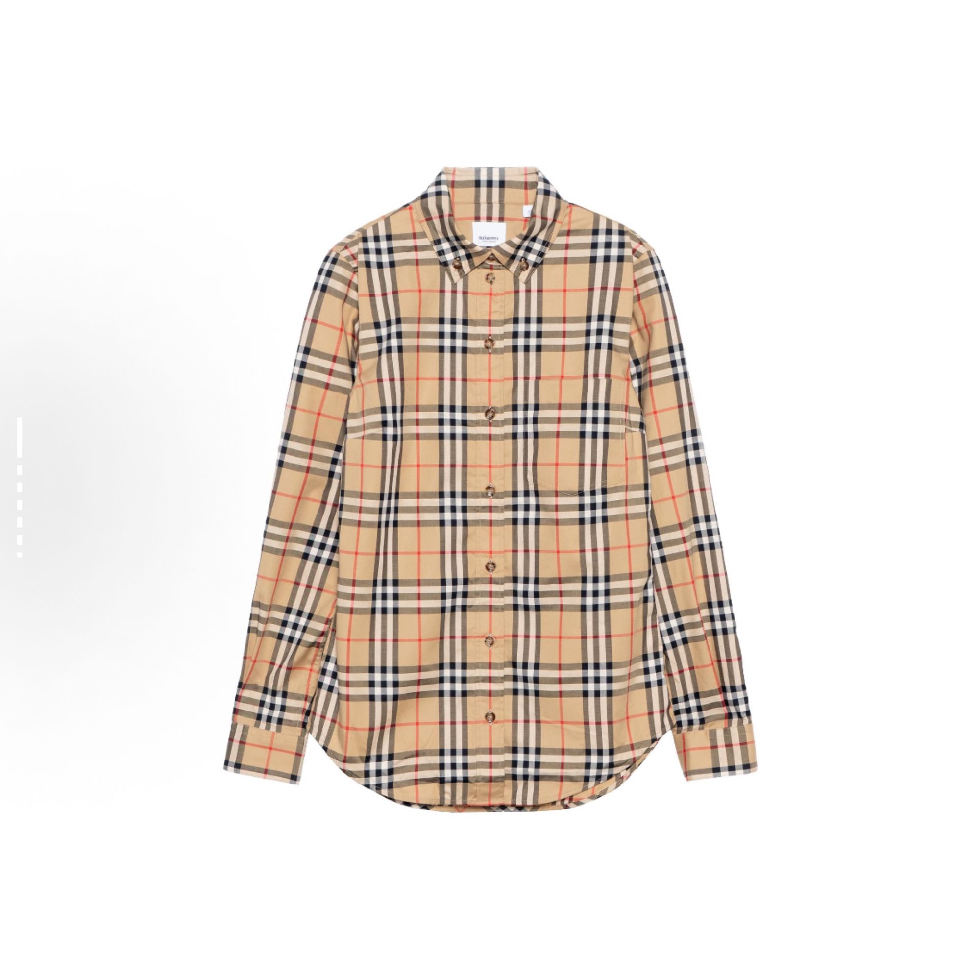 未使用 BURBERRY/博柏利 休闲百搭彩虹条衬衫 