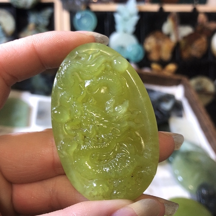 岫玉未镶嵌岫玉挂件