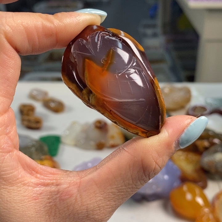 玛瑙/玉髓未镶嵌吊坠(不含链)