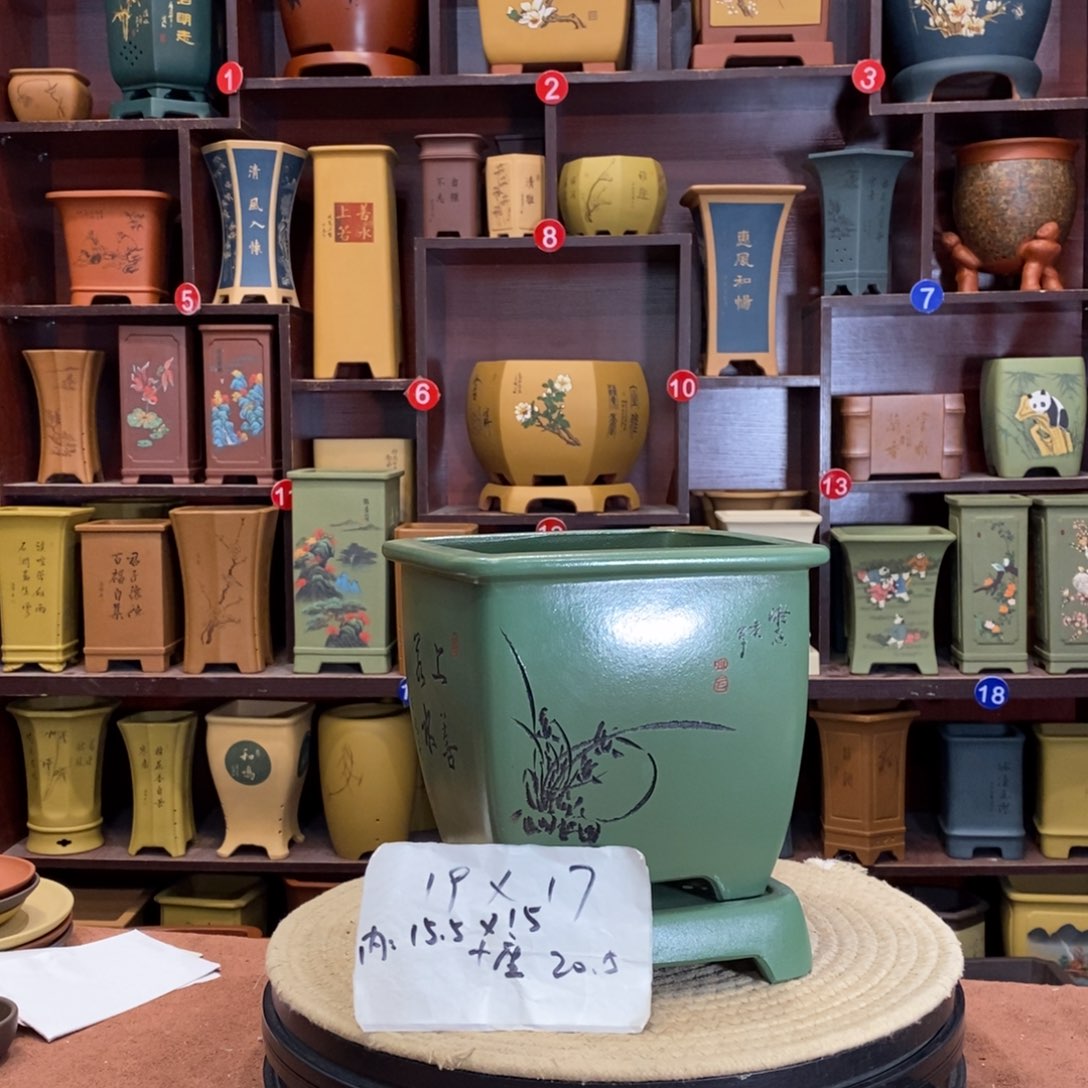 紫砂花盆紫砂花盆