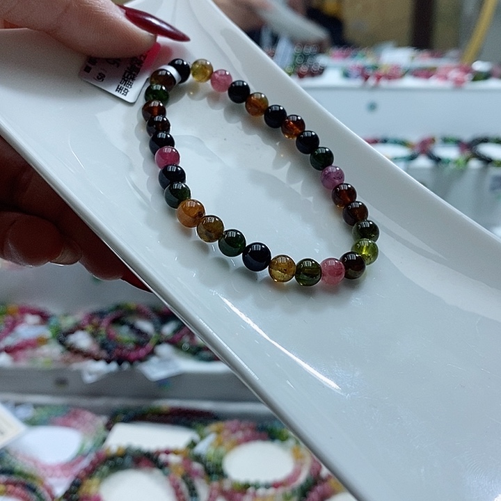 碧玺手链未镶嵌多样性发一条