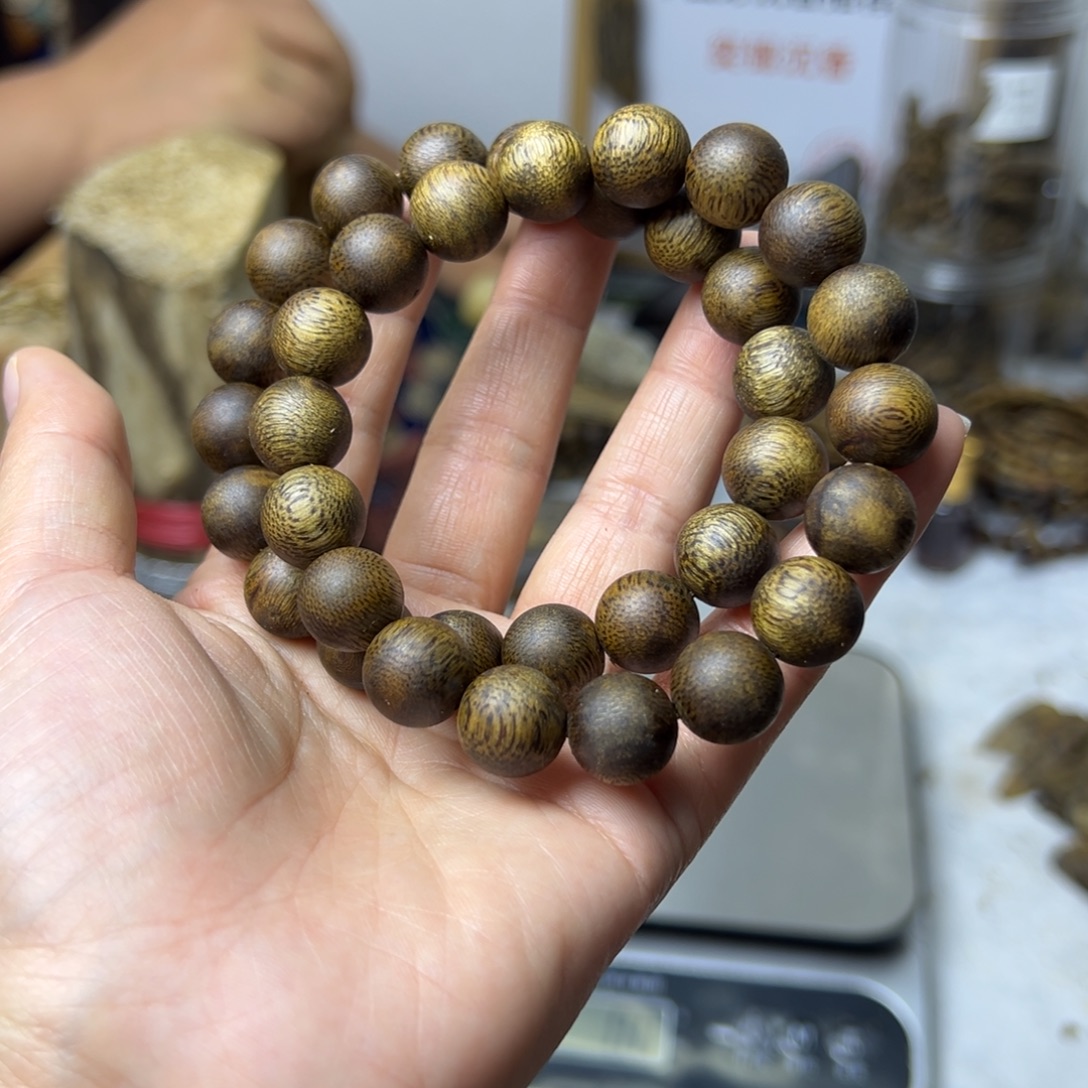 线香奇楠沉香圆珠12