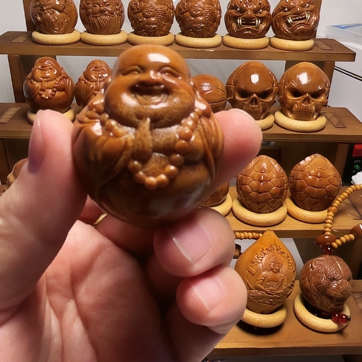 我***。橄榄核手串/手链福利款大肚弥勒佛