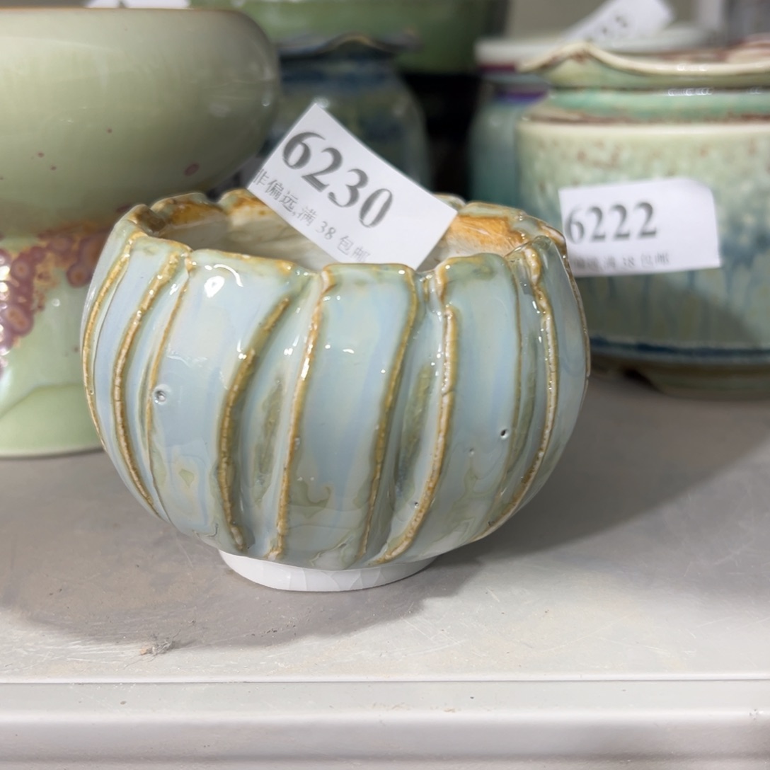 红陶景德镇手工花盆