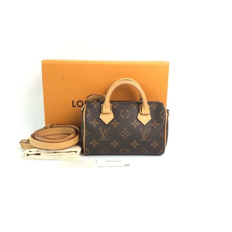 95新 LV 安洁利严选LV老花nanoSP单肩包/WHZ501073H 