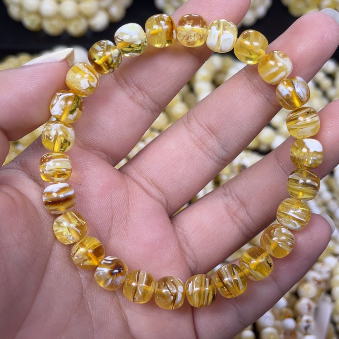 蜜蜡未镶嵌珠宝奇石8m