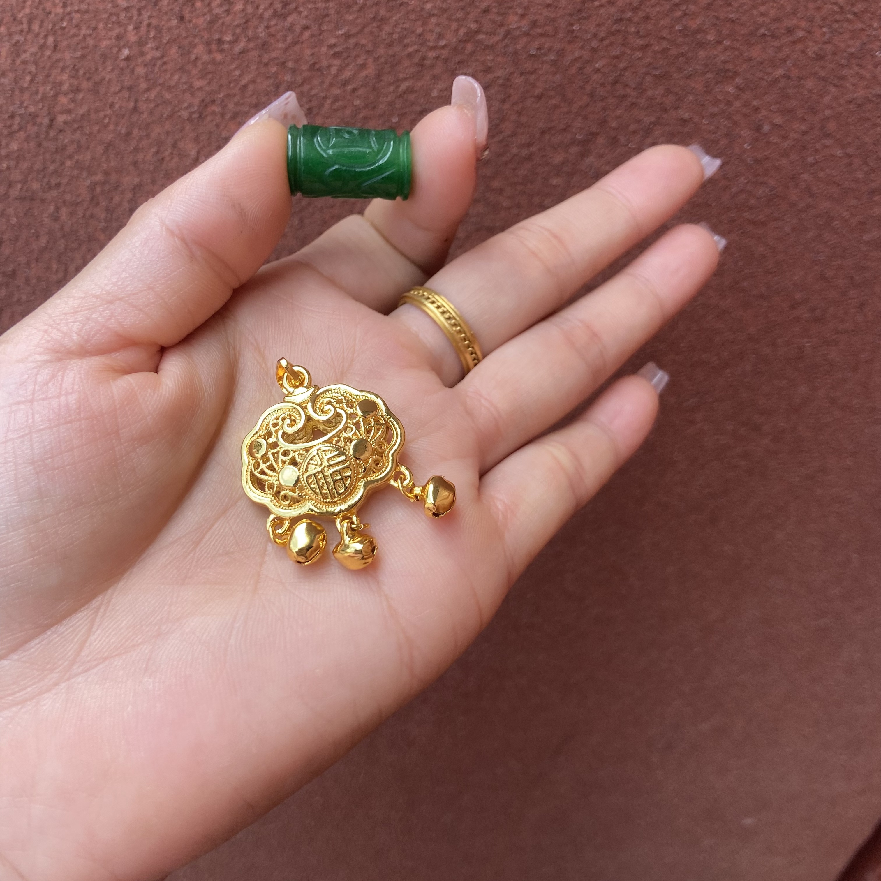 吊坠足银 301-福字宝宝吊坠