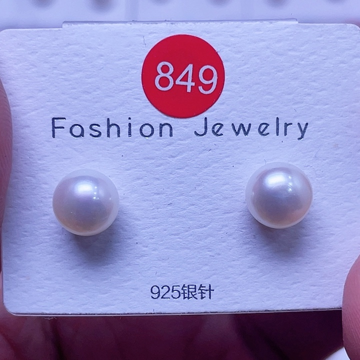 子***。耳饰淡水珍珠银S925镶嵌