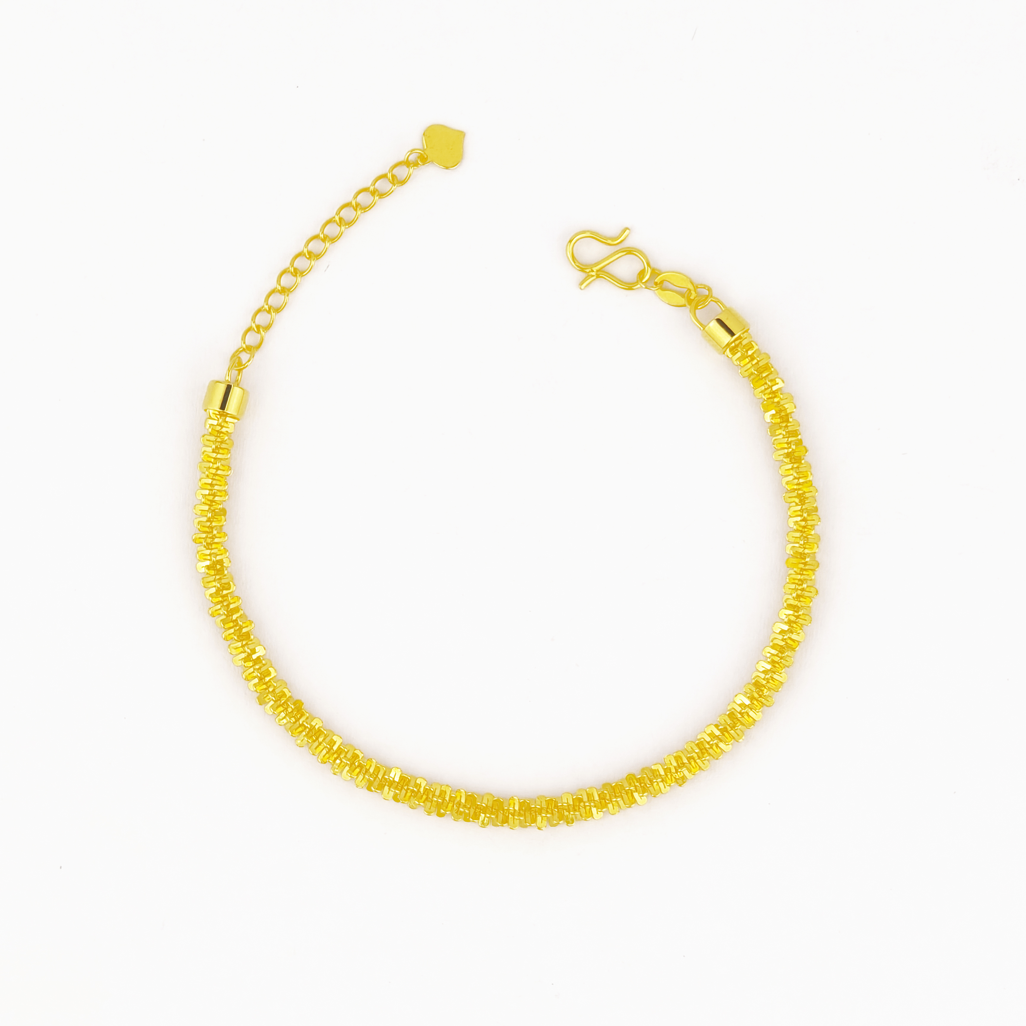 足银手链 足银999碎碎金手链韩版轻奢时尚百搭小众手饰简约高级感