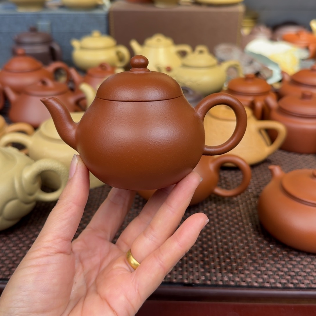 朱泥茶壶130毫升左右