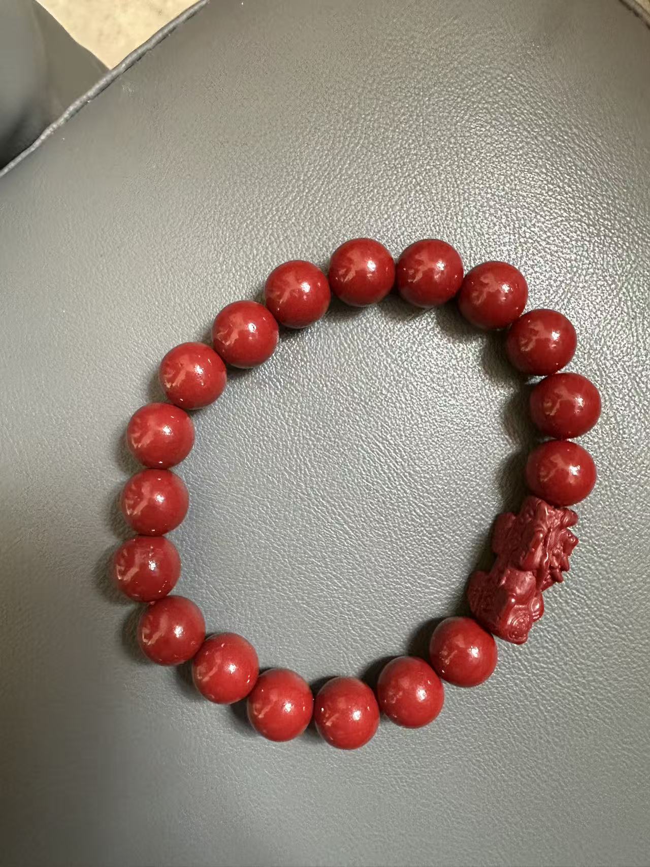 天然辰砂朱砂辰砂圆珠貔貅