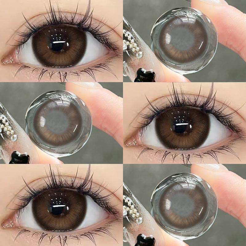 OVOLOOK杰瑞棕美瞳半年抛小直径学生自然棕色隐形眼镜焦糖漫画棕