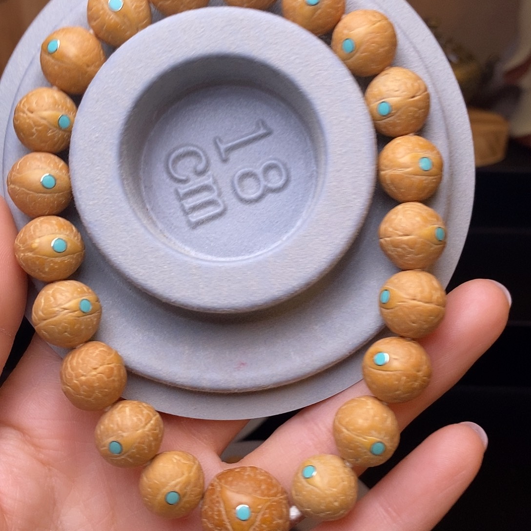 阿***.12➕菩提手串绿25新籽