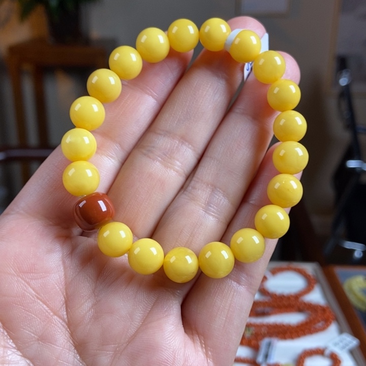 琥珀手链未镶嵌蜜蜡手串9