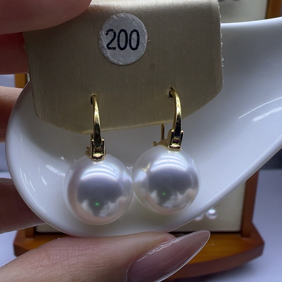 耳饰淡水珍珠银S925镶嵌