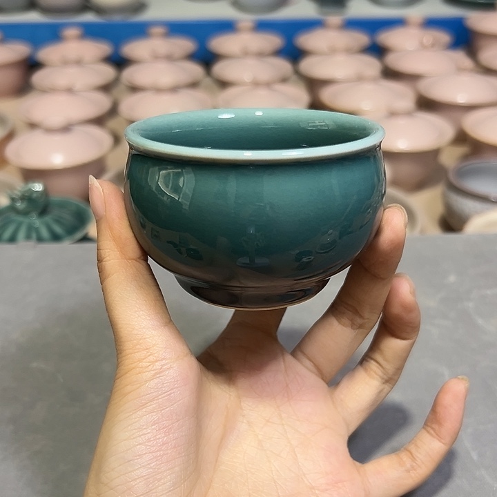 龙泉云间青瓷小米茶器
