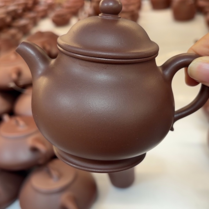 紫砂茶壶宜兴原矿老紫泥